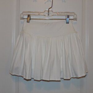 LAURA ASHLEY White Pleated Active Skirt XS Tennis Pickleball Lulu Like New